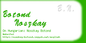 botond noszkay business card